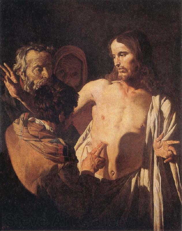 Gerrit van Honthorst The Incredulity of St Thomas France oil painting art